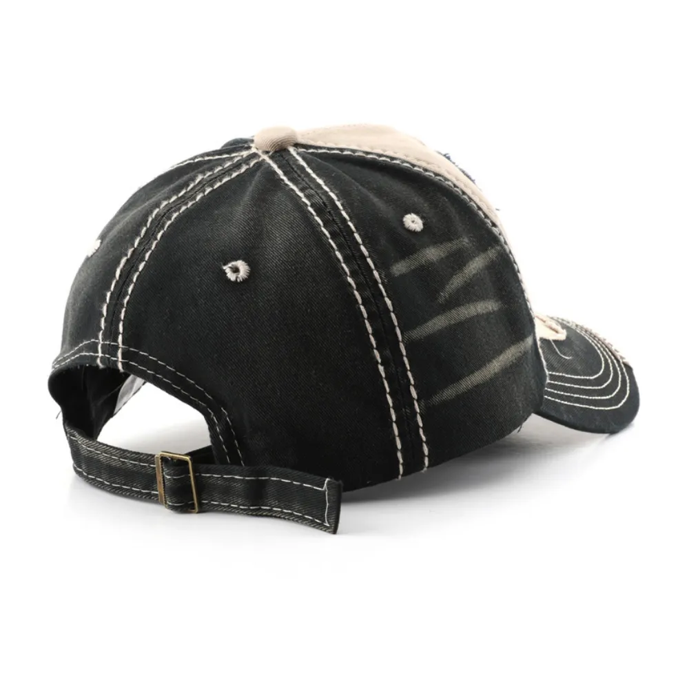 Street Contrast Letter Embroidered Hat