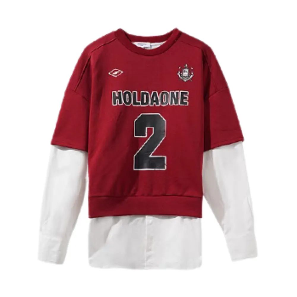 Street Fake Two Piece Printed Sweatshirt