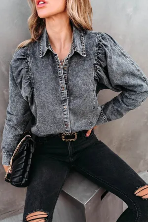 Street Solid Color Turndown Collar Outerwear