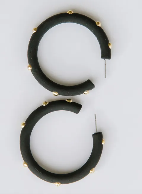 Studded Candace Hoop Earrings, VARIOUS