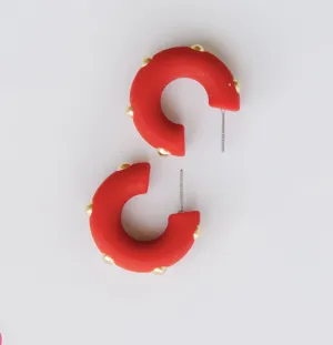 Studded Candace Hoop Earrings, VARIOUS