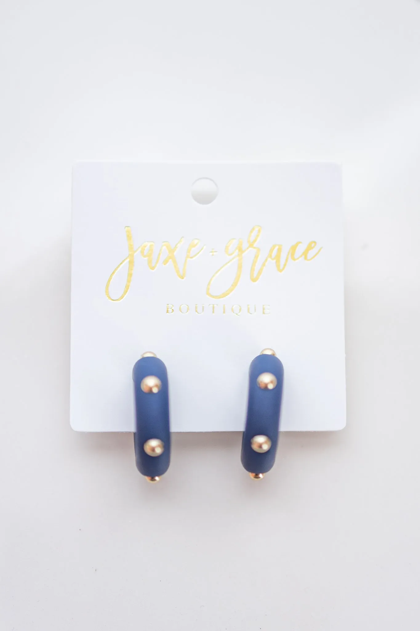 Studded Candace Hoop Earrings, VARIOUS