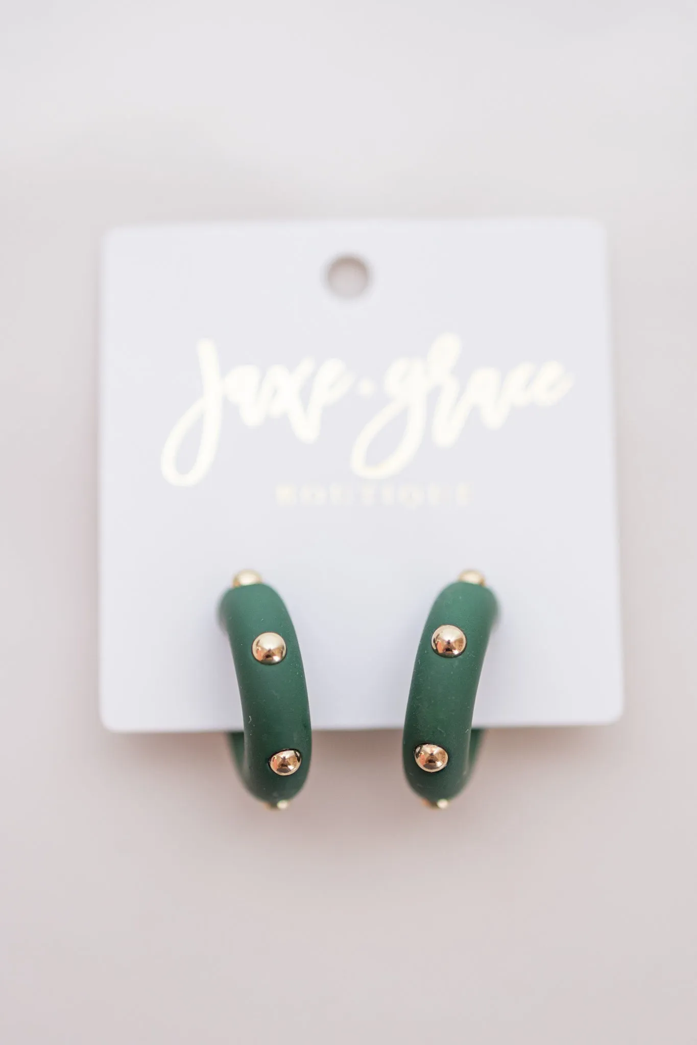 Studded Candace Hoop Earrings, VARIOUS