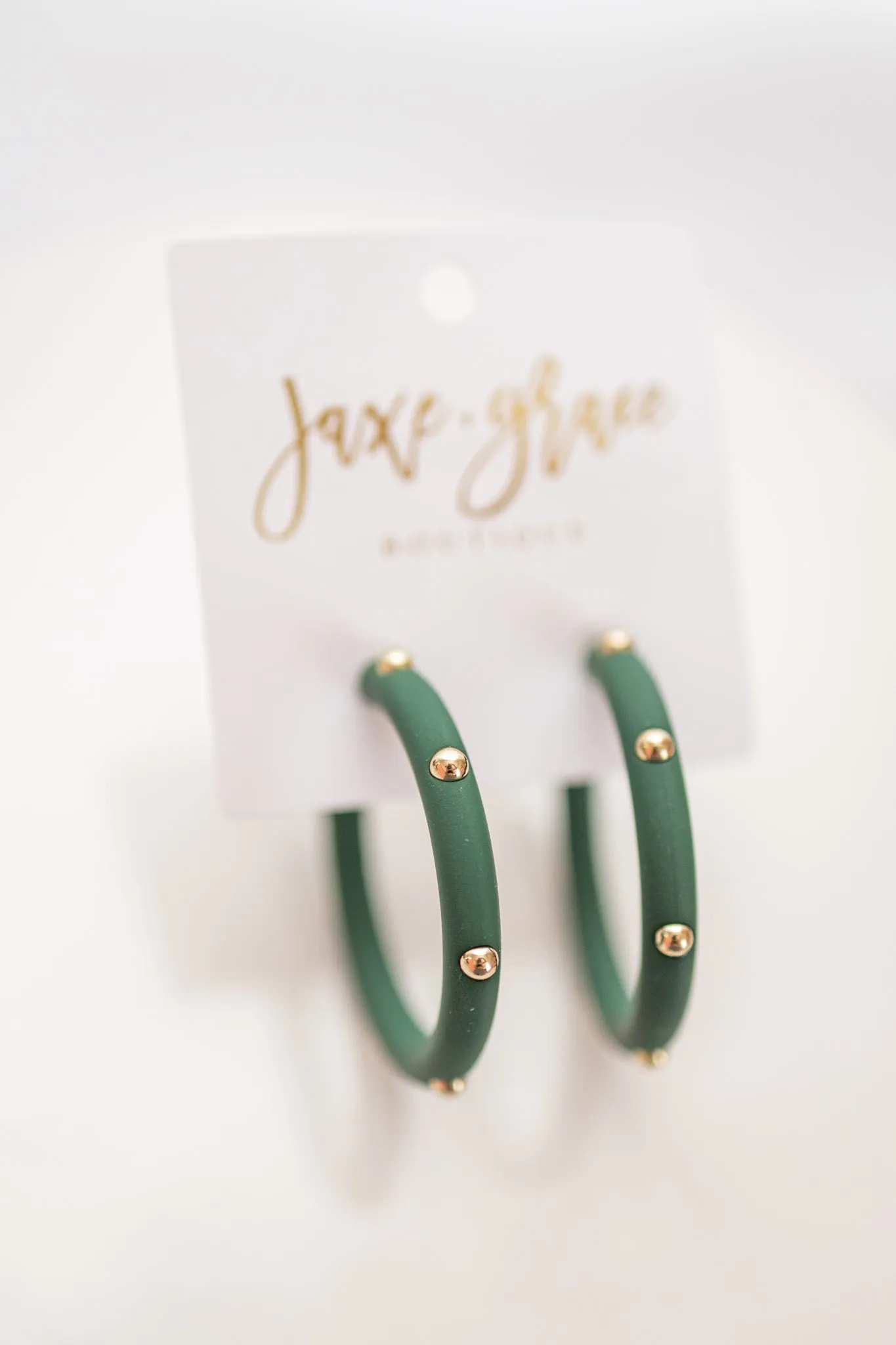 Studded Candace Hoop Earrings, VARIOUS