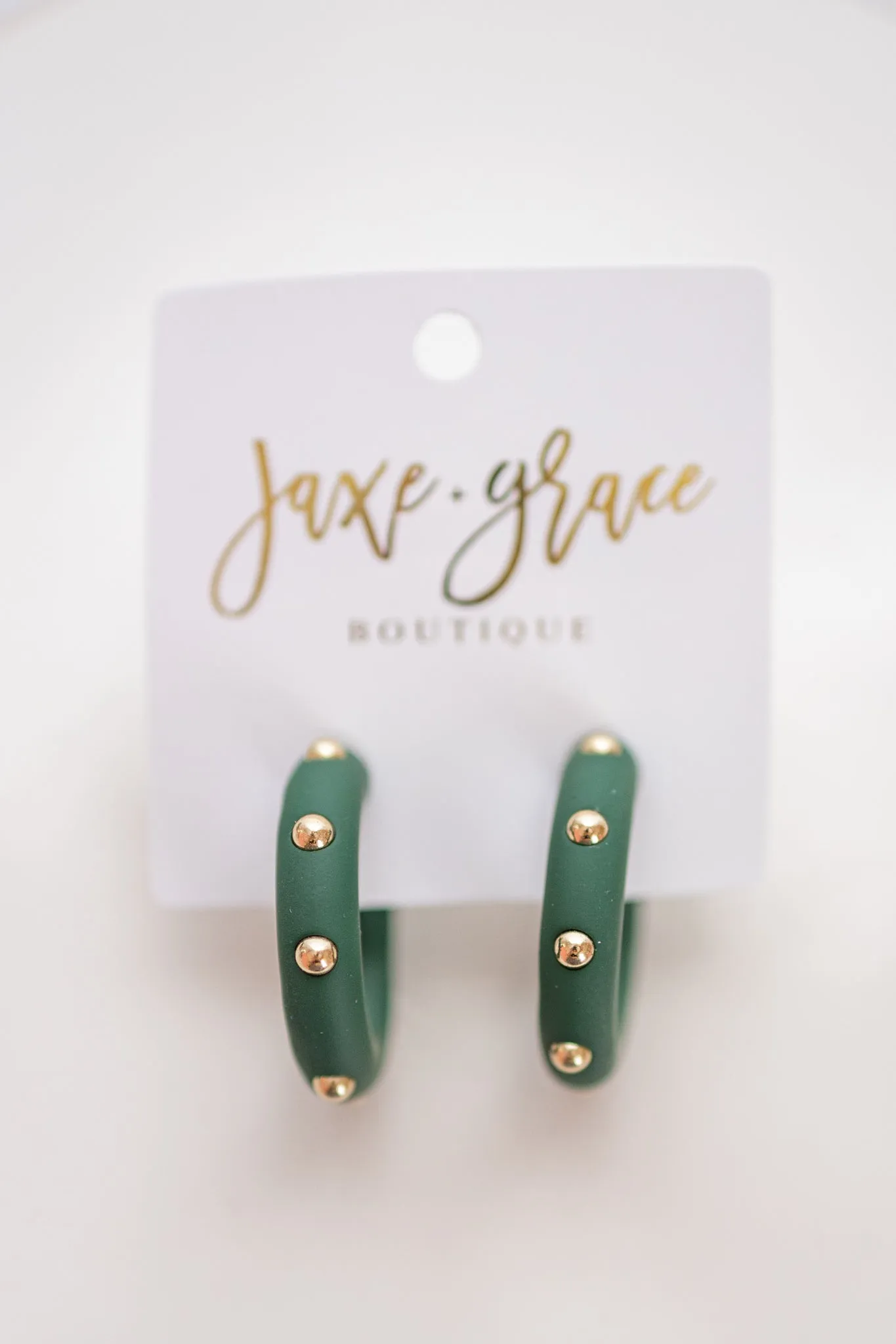 Studded Candace Hoop Earrings, VARIOUS