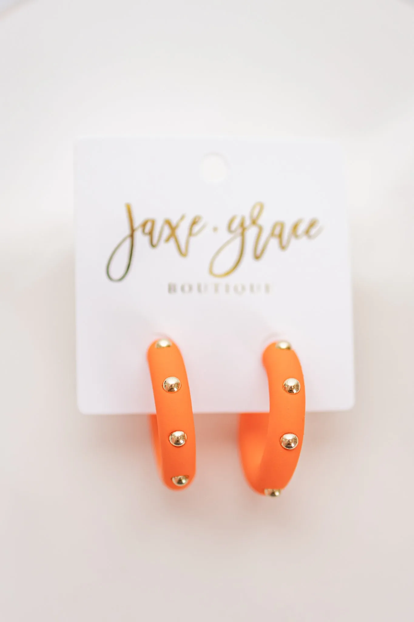Studded Candace Hoop Earrings, VARIOUS