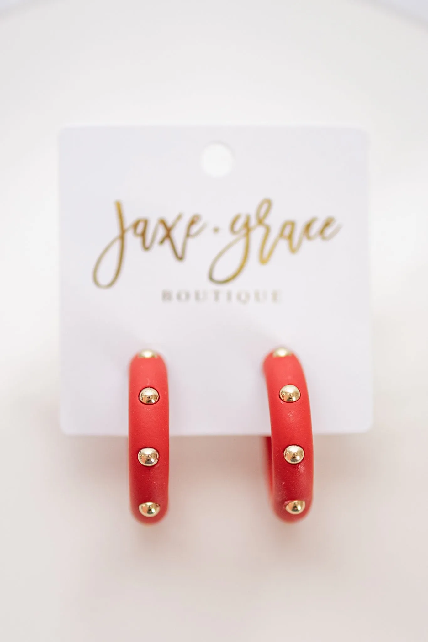 Studded Candace Hoop Earrings, VARIOUS