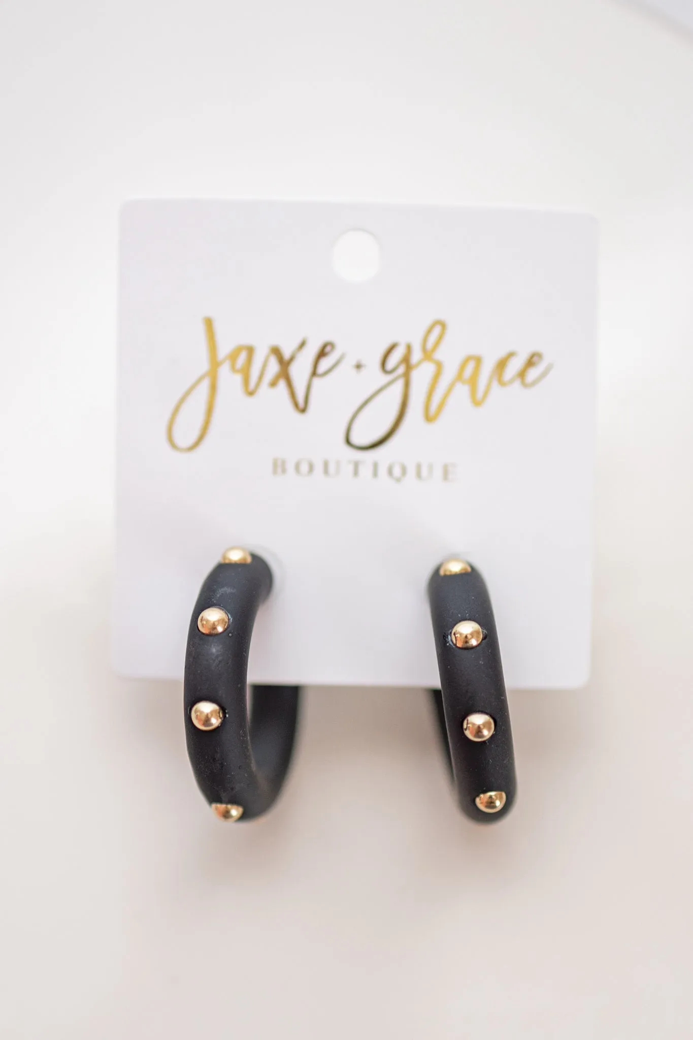 Studded Candace Hoop Earrings, VARIOUS