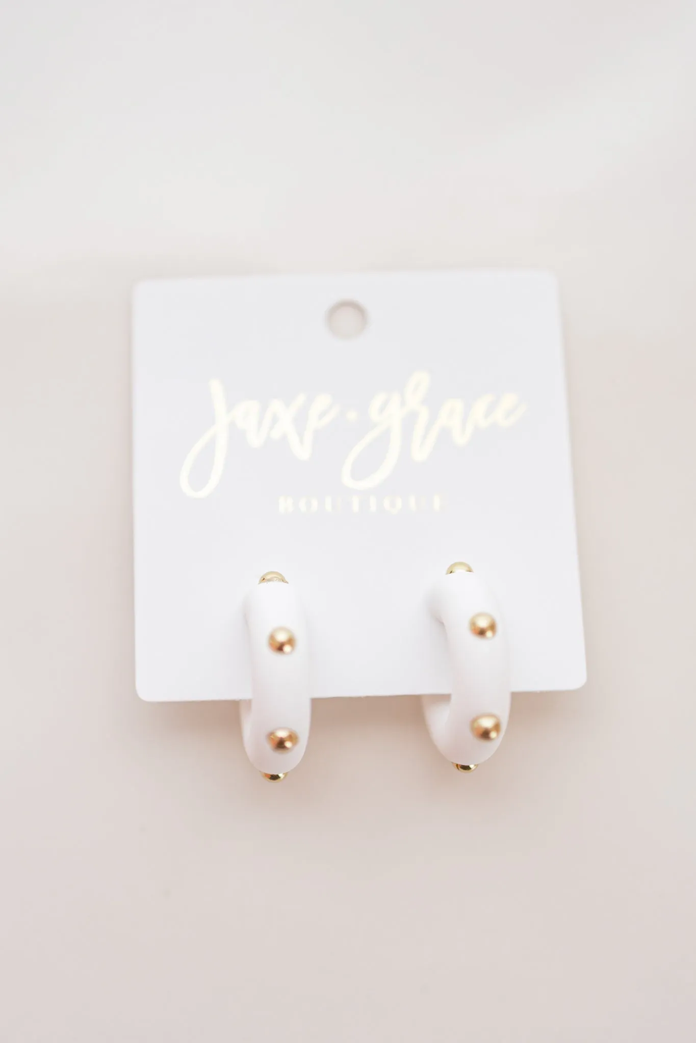 Studded Candace Hoop Earrings, VARIOUS