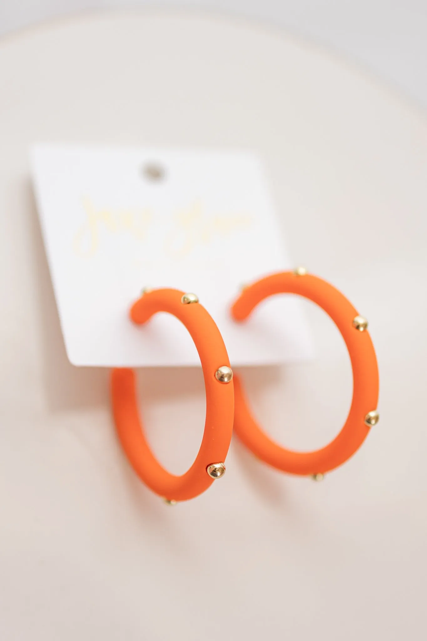 Studded Candace Hoop Earrings, VARIOUS