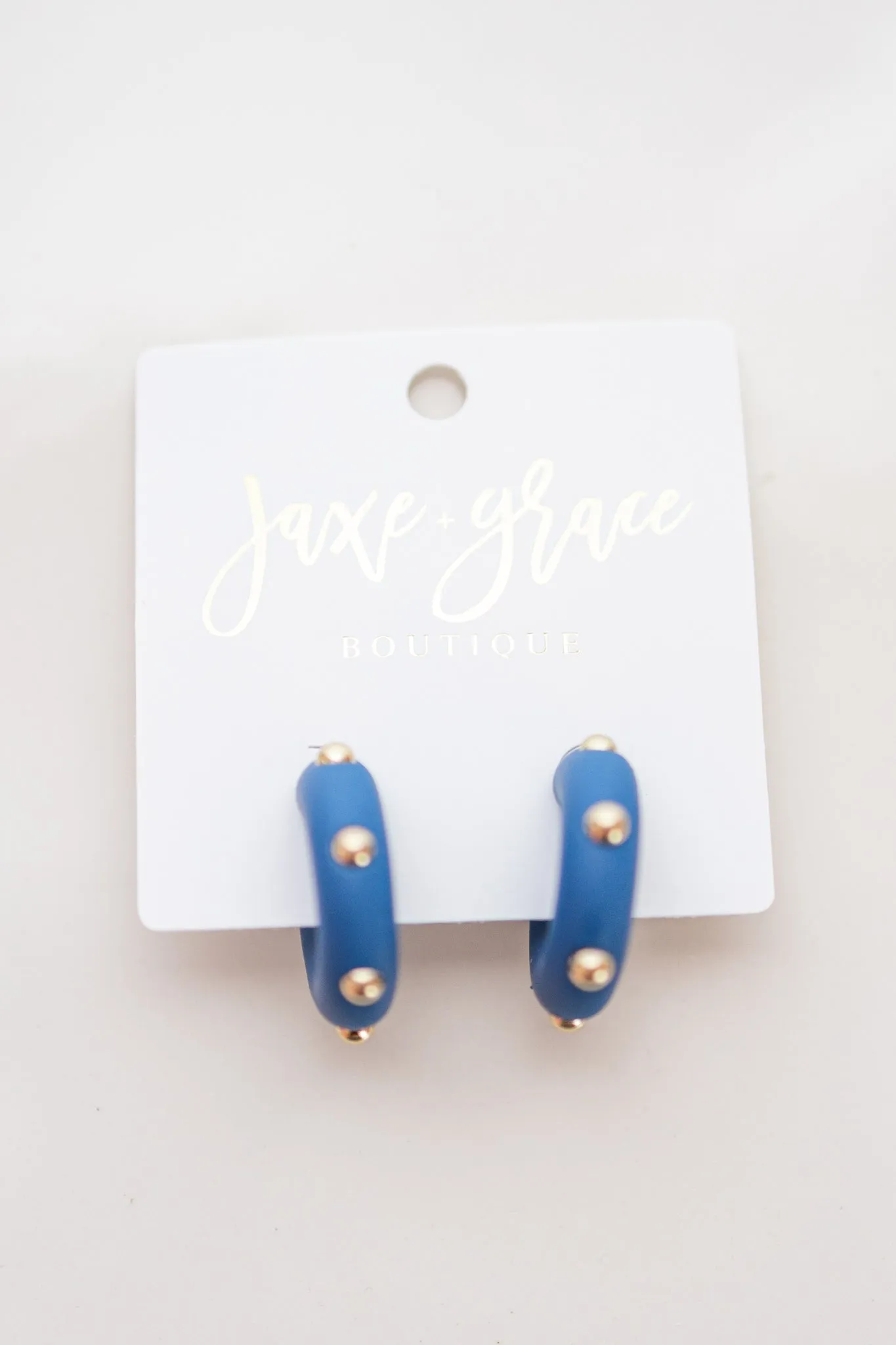 Studded Candace Hoop Earrings, VARIOUS