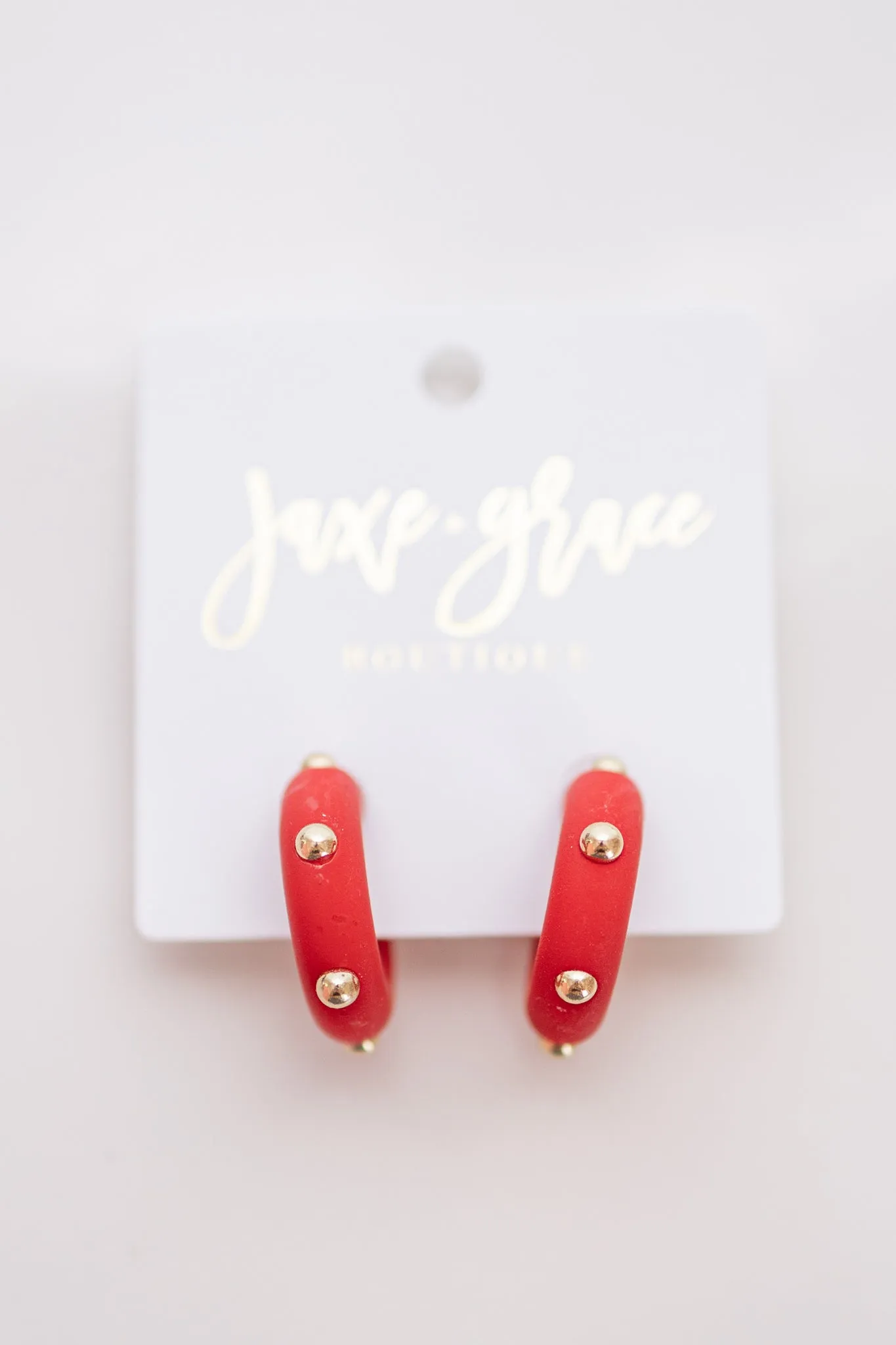 Studded Candace Hoop Earrings, VARIOUS