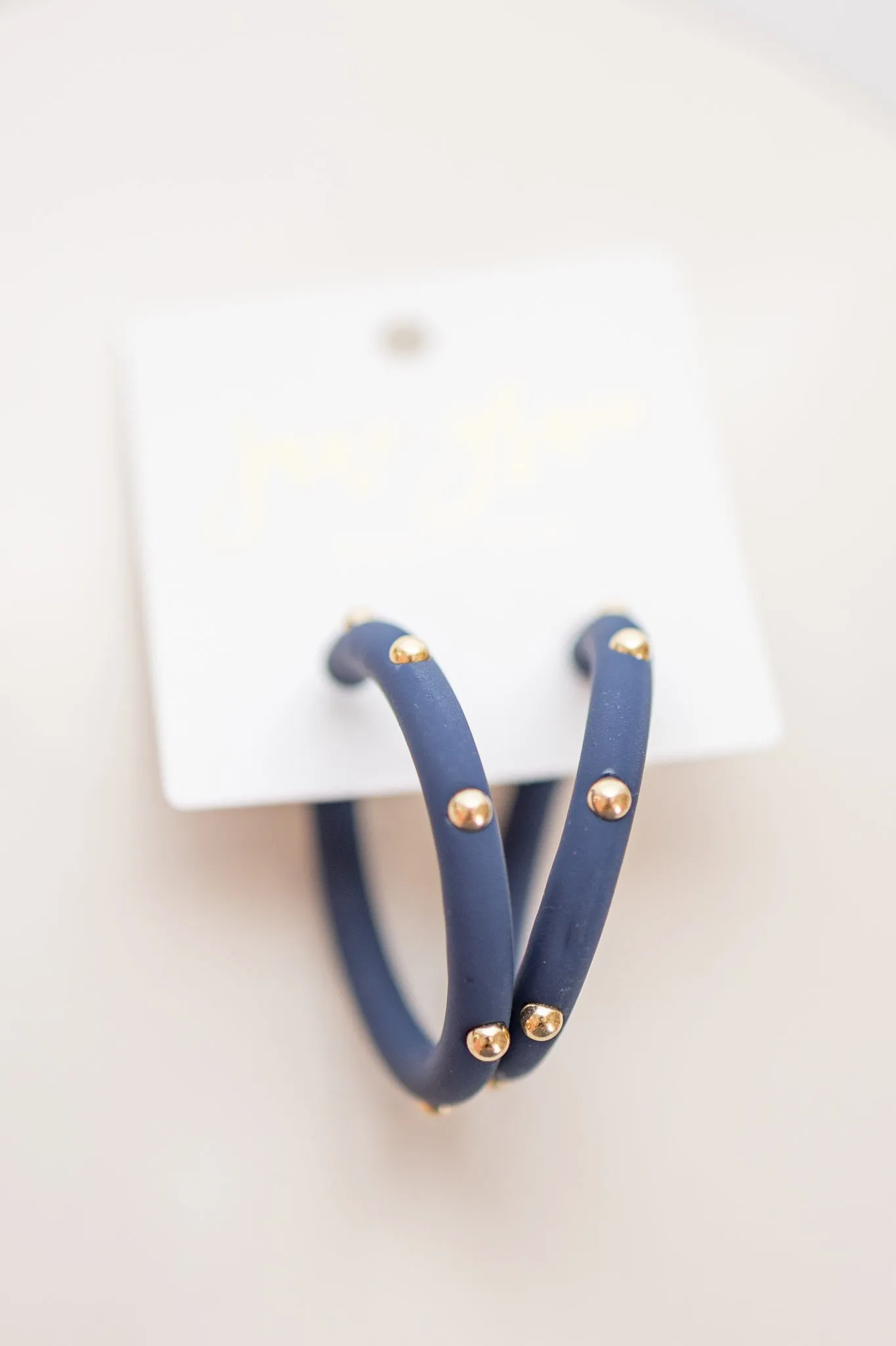 Studded Candace Hoop Earrings, VARIOUS