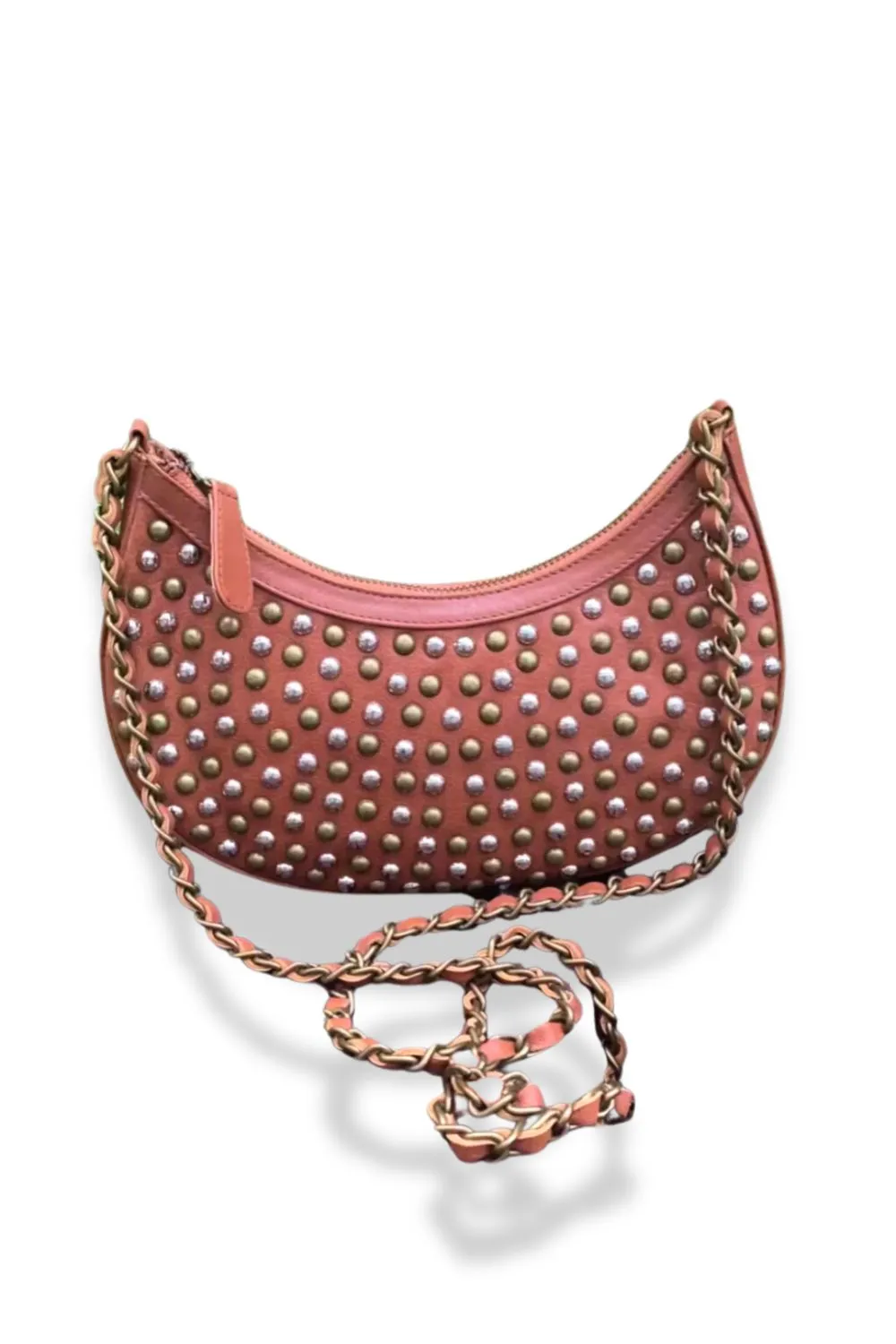 STUDDED LEATHER BAG