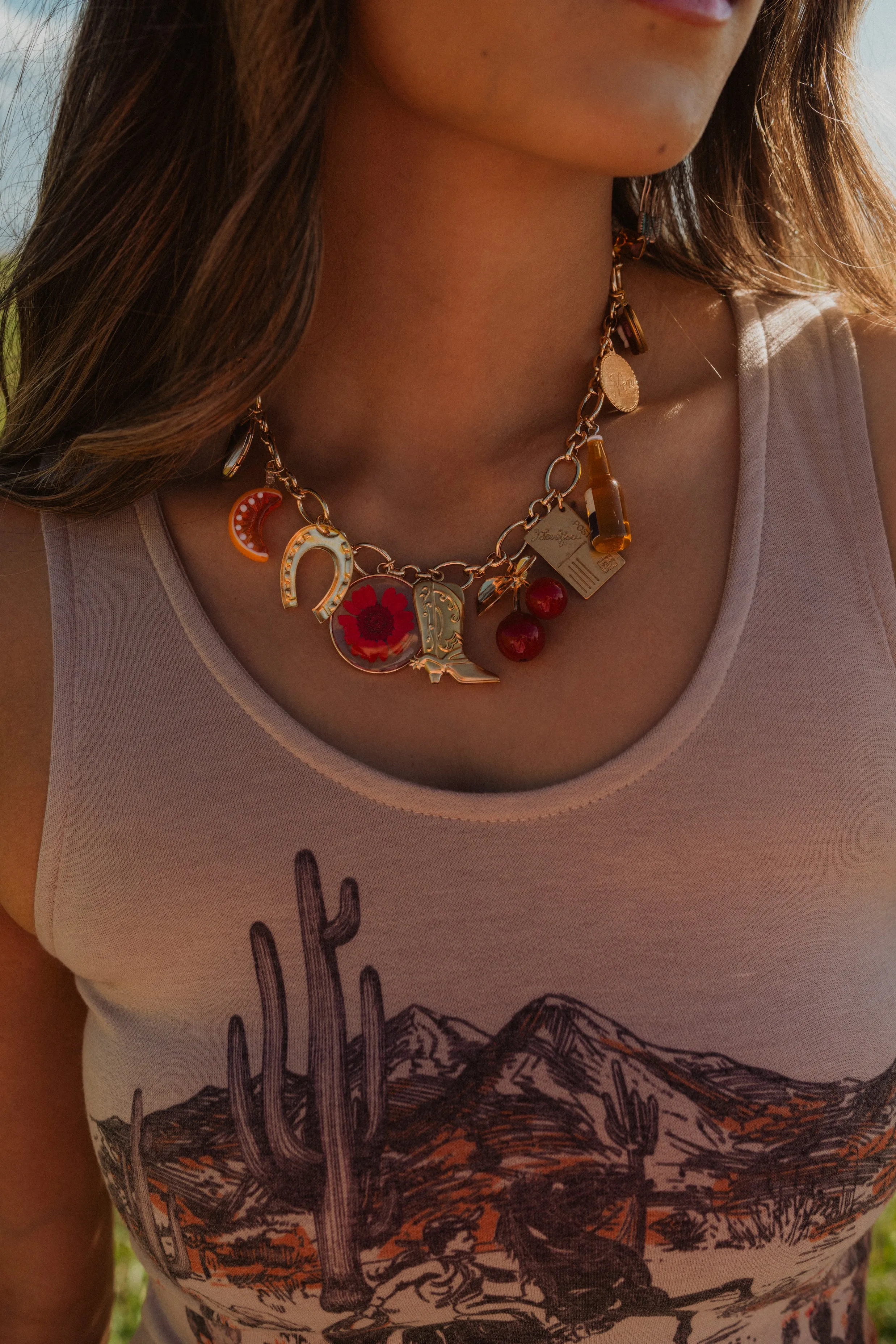 Summer Girly Charm Necklace