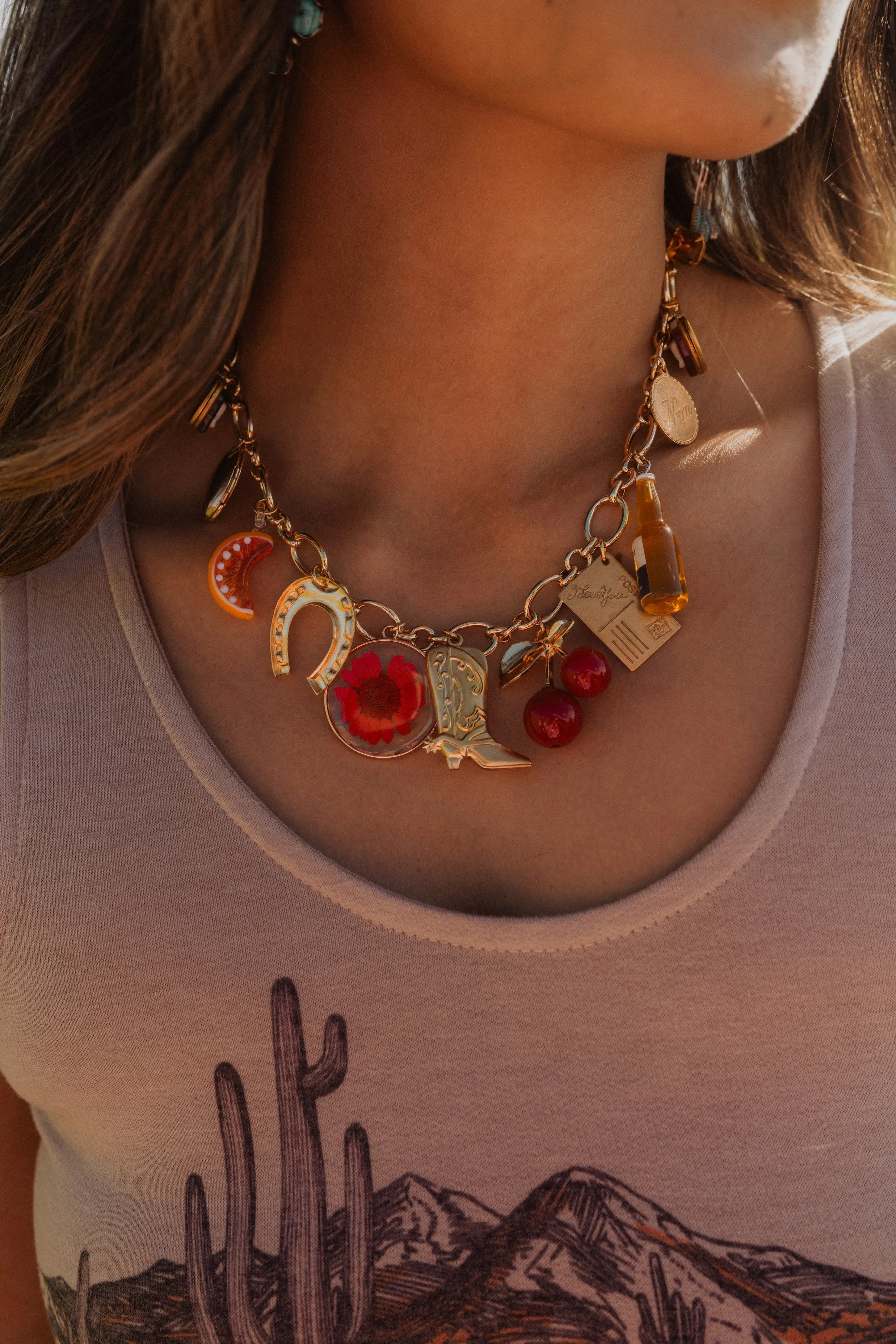 Summer Girly Charm Necklace