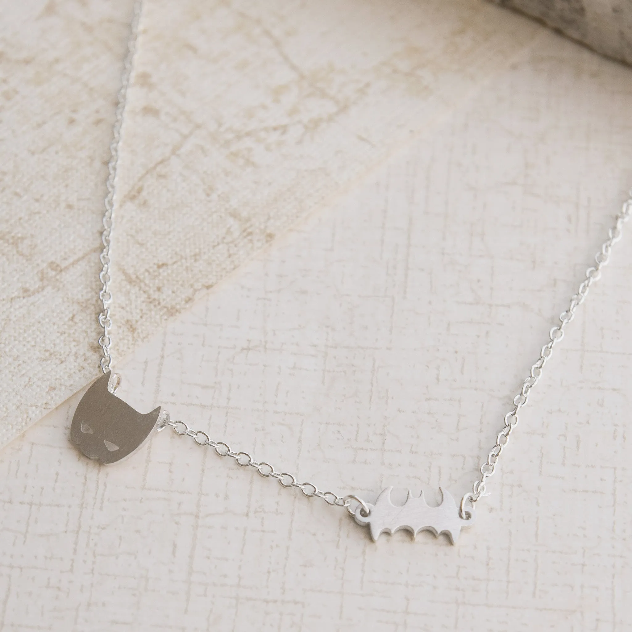Superhero Goals Silver Necklace