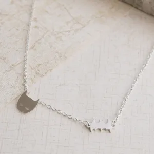 Superhero Goals Silver Necklace