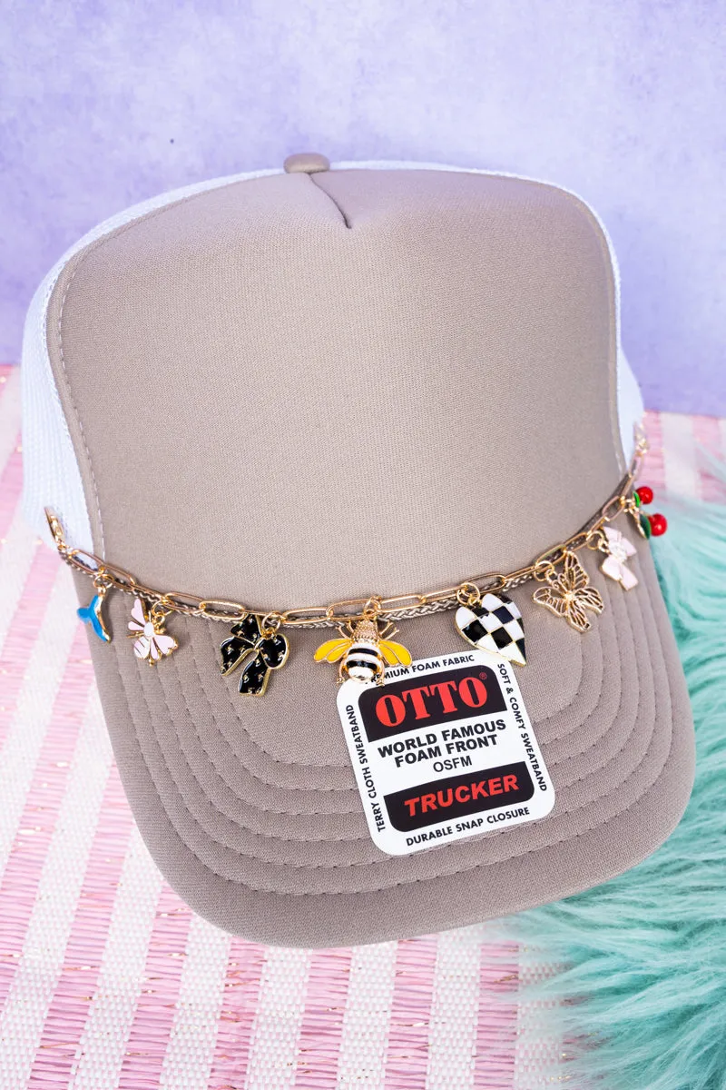 Sweet As Can Bee Goldtone Trucker Hat Chain