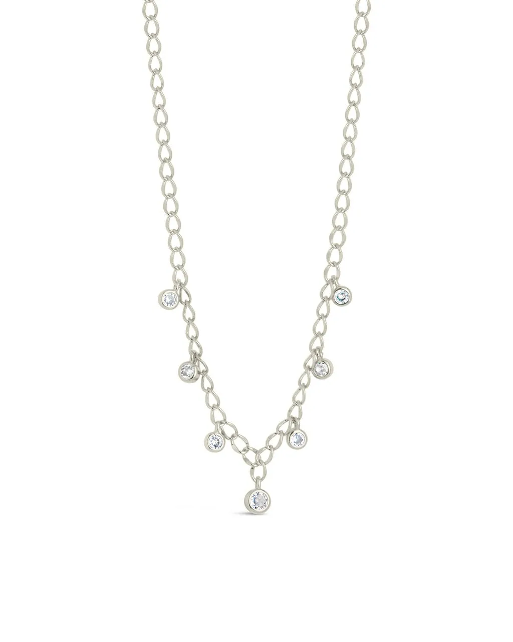 Sydney CZ Charm Chain Necklace