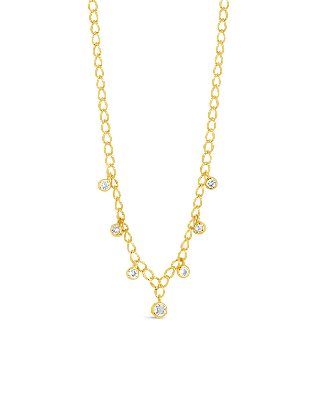 Sydney CZ Charm Chain Necklace