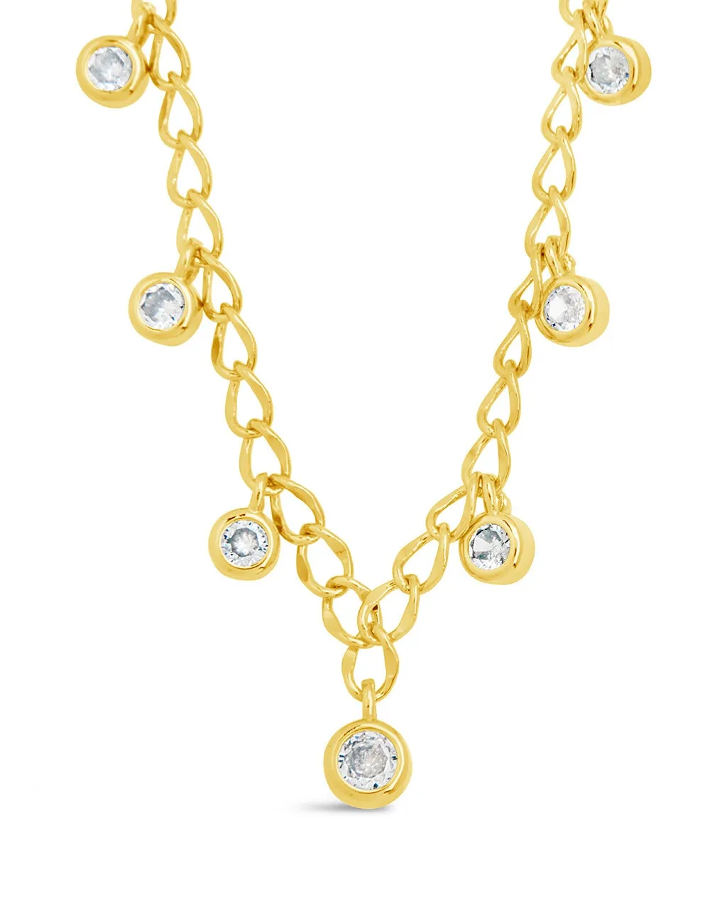 Sydney CZ Charm Chain Necklace