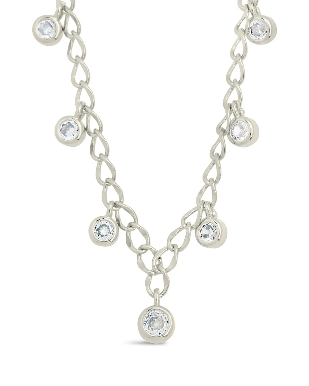 Sydney CZ Charm Chain Necklace