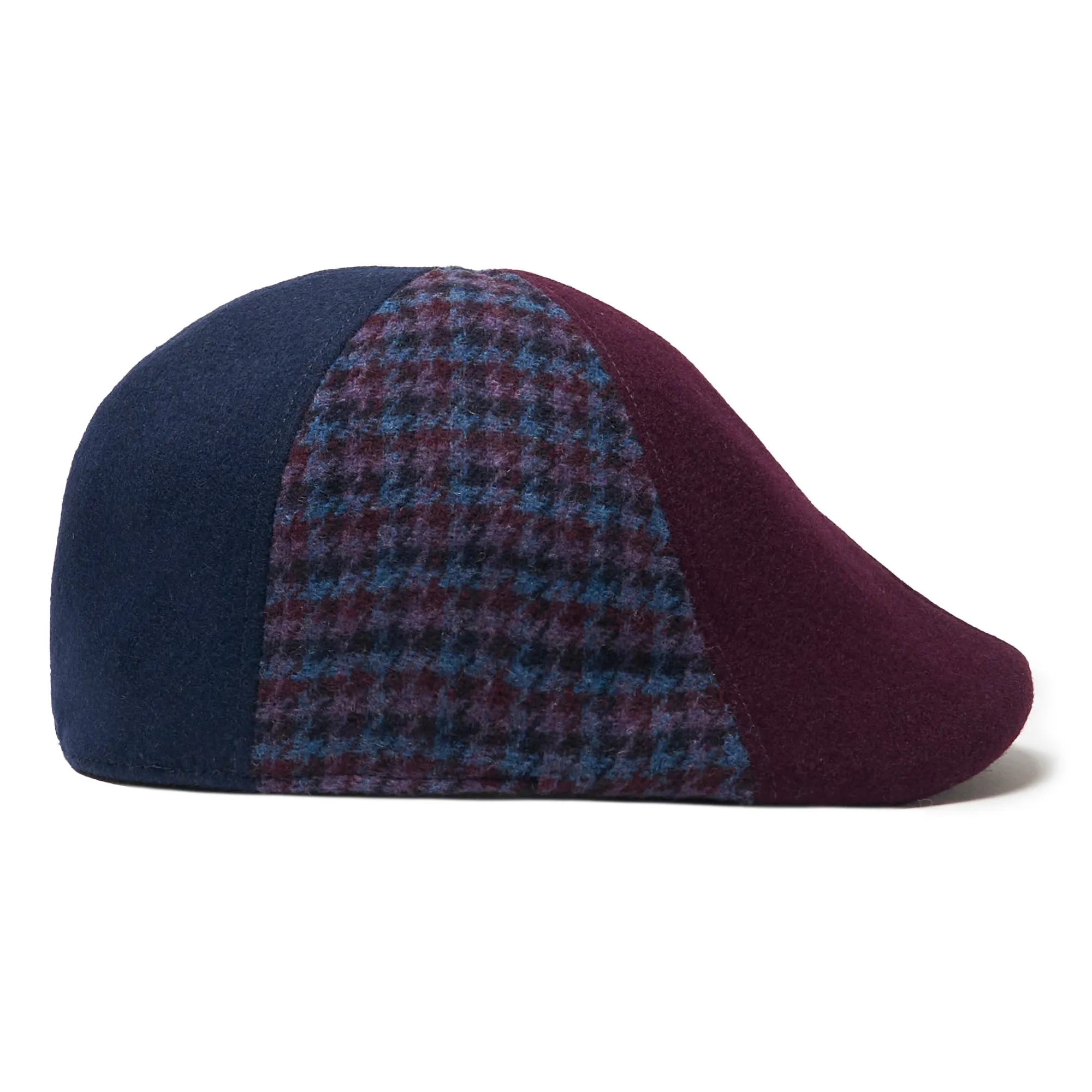 The All Heart Boston Scally Cap - Blue & Purple Plaid