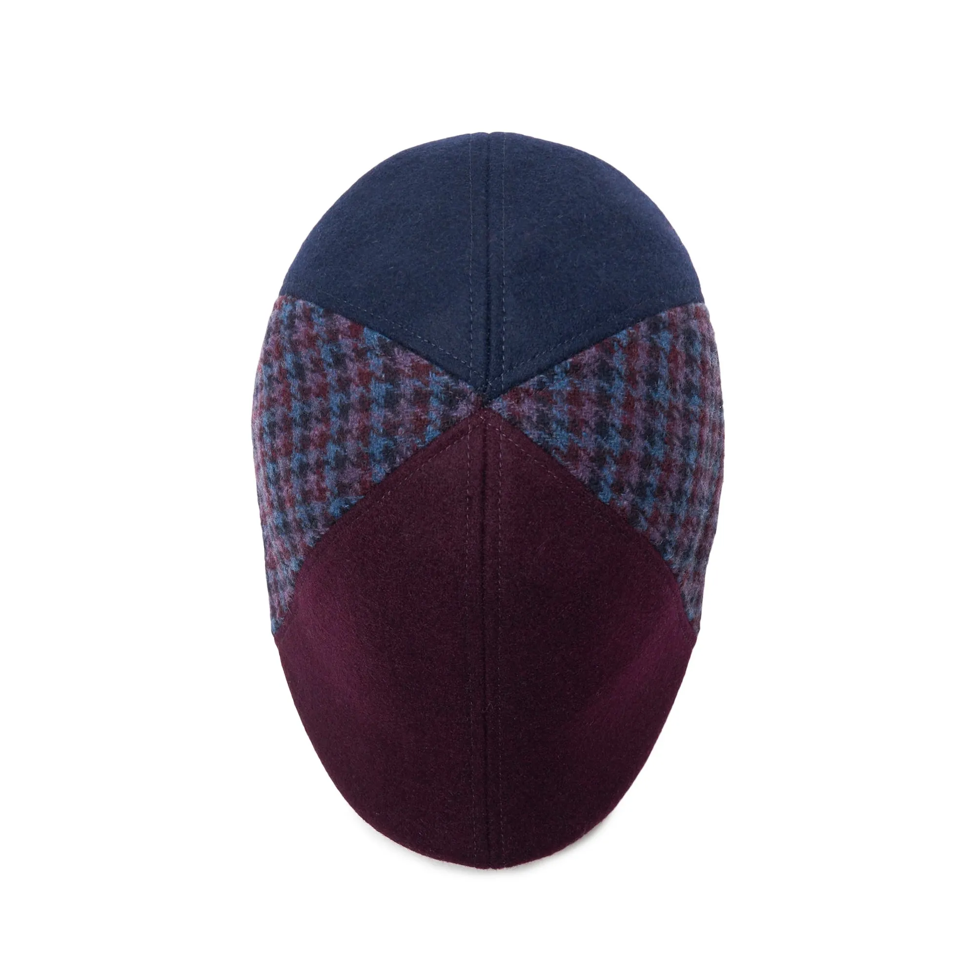 The All Heart Boston Scally Cap - Blue & Purple Plaid