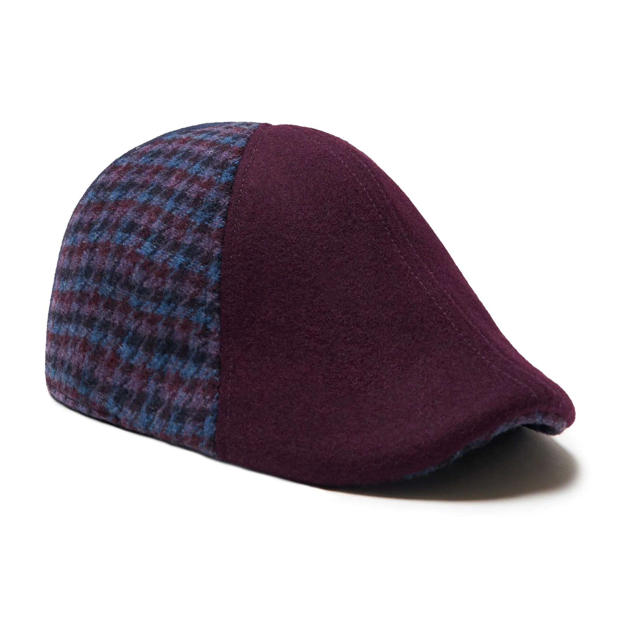 The All Heart Boston Scally Cap - Blue & Purple Plaid