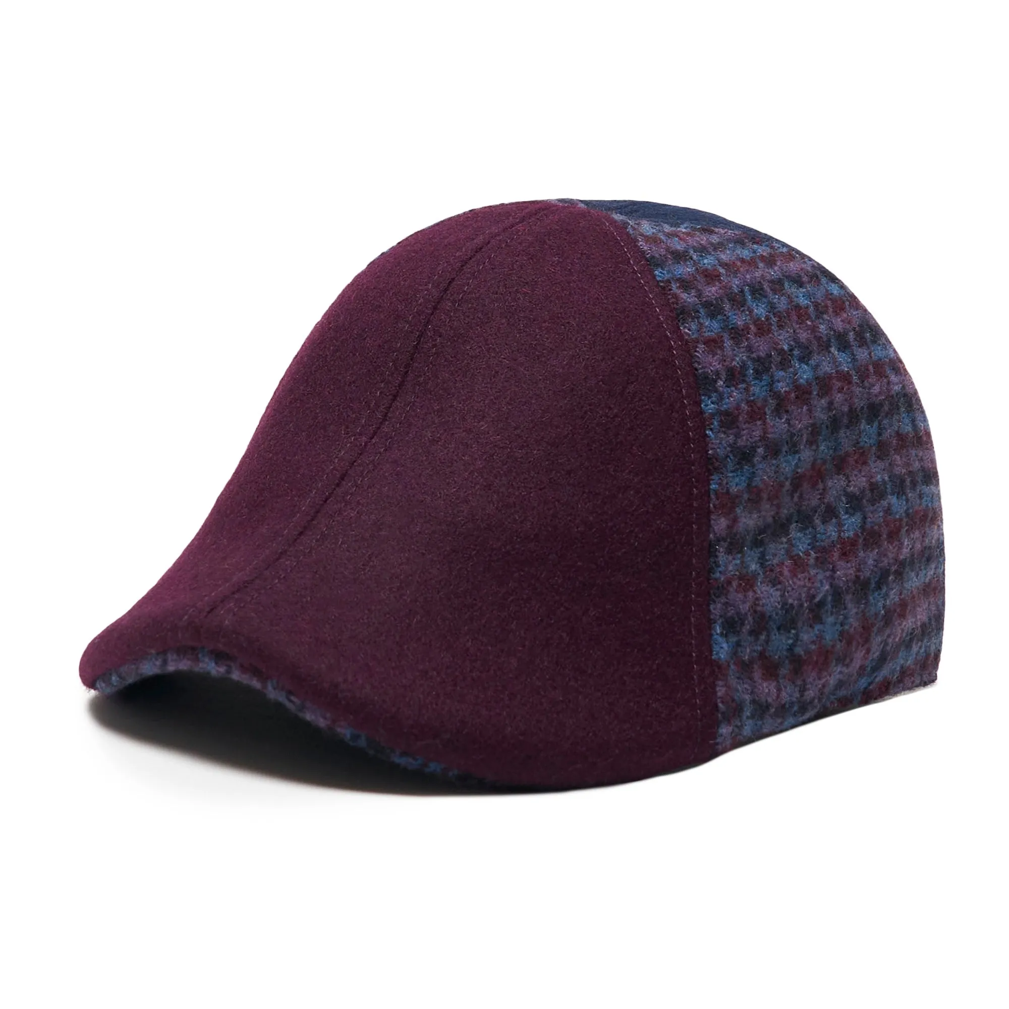 The All Heart Boston Scally Cap - Blue & Purple Plaid