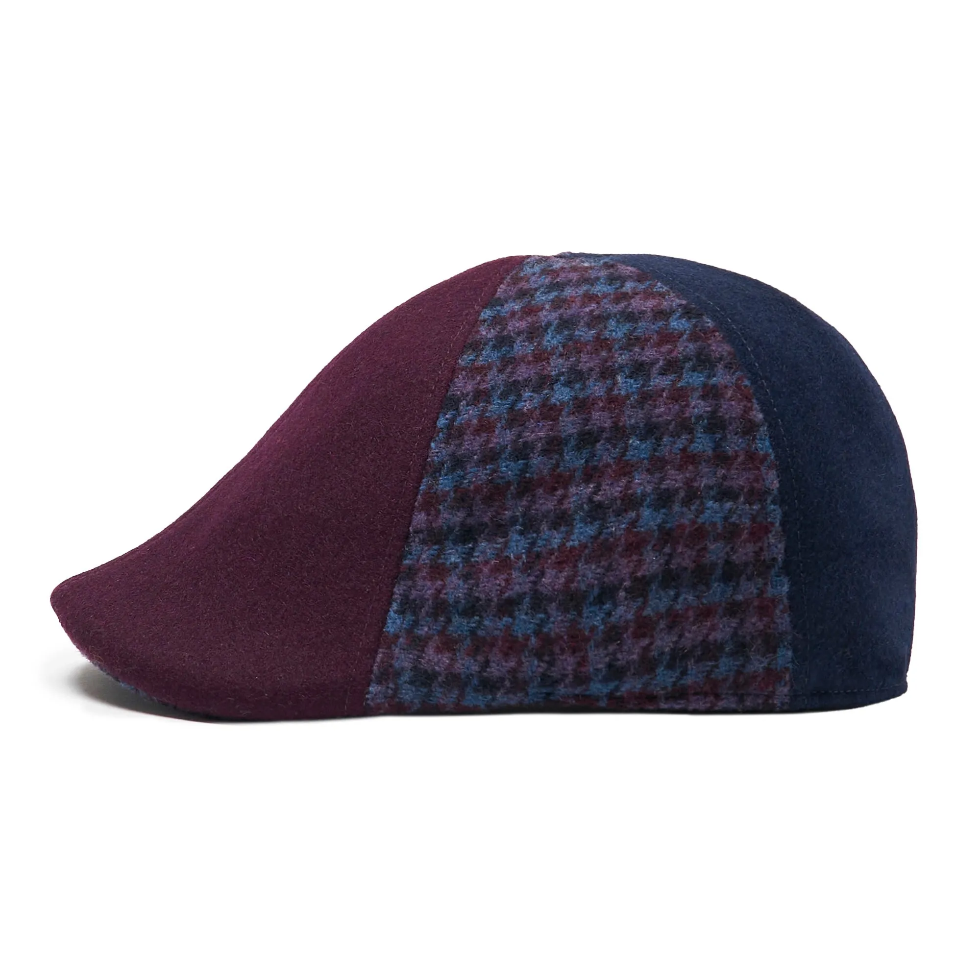 The All Heart Boston Scally Cap - Blue & Purple Plaid