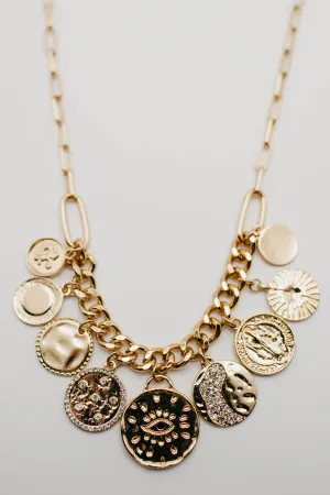 The Harmonie Coin Charm Necklace