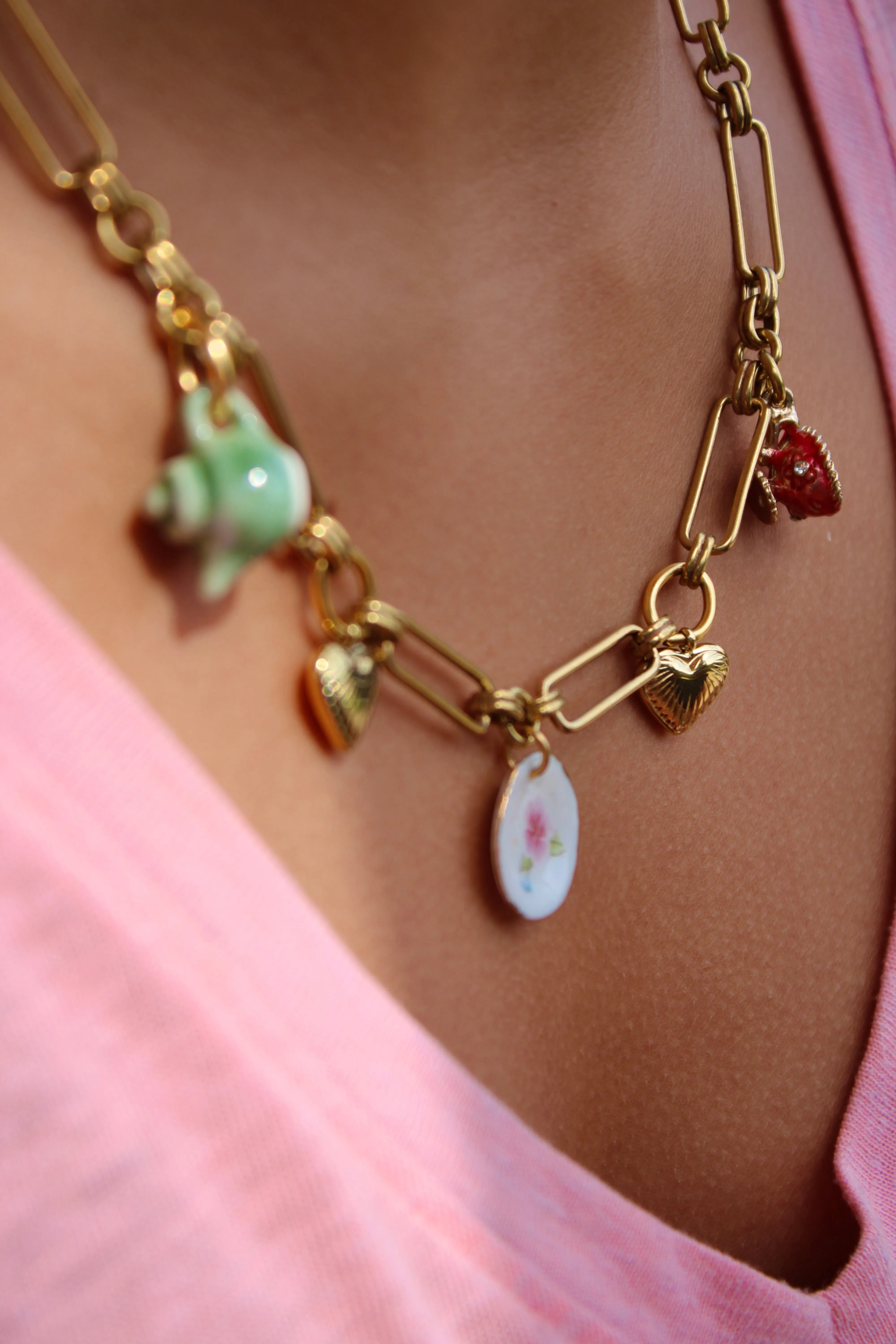 The Vintage Tea Party Charm Necklace