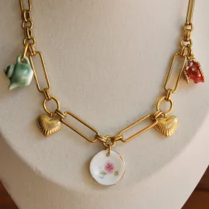 The Vintage Tea Party Charm Necklace