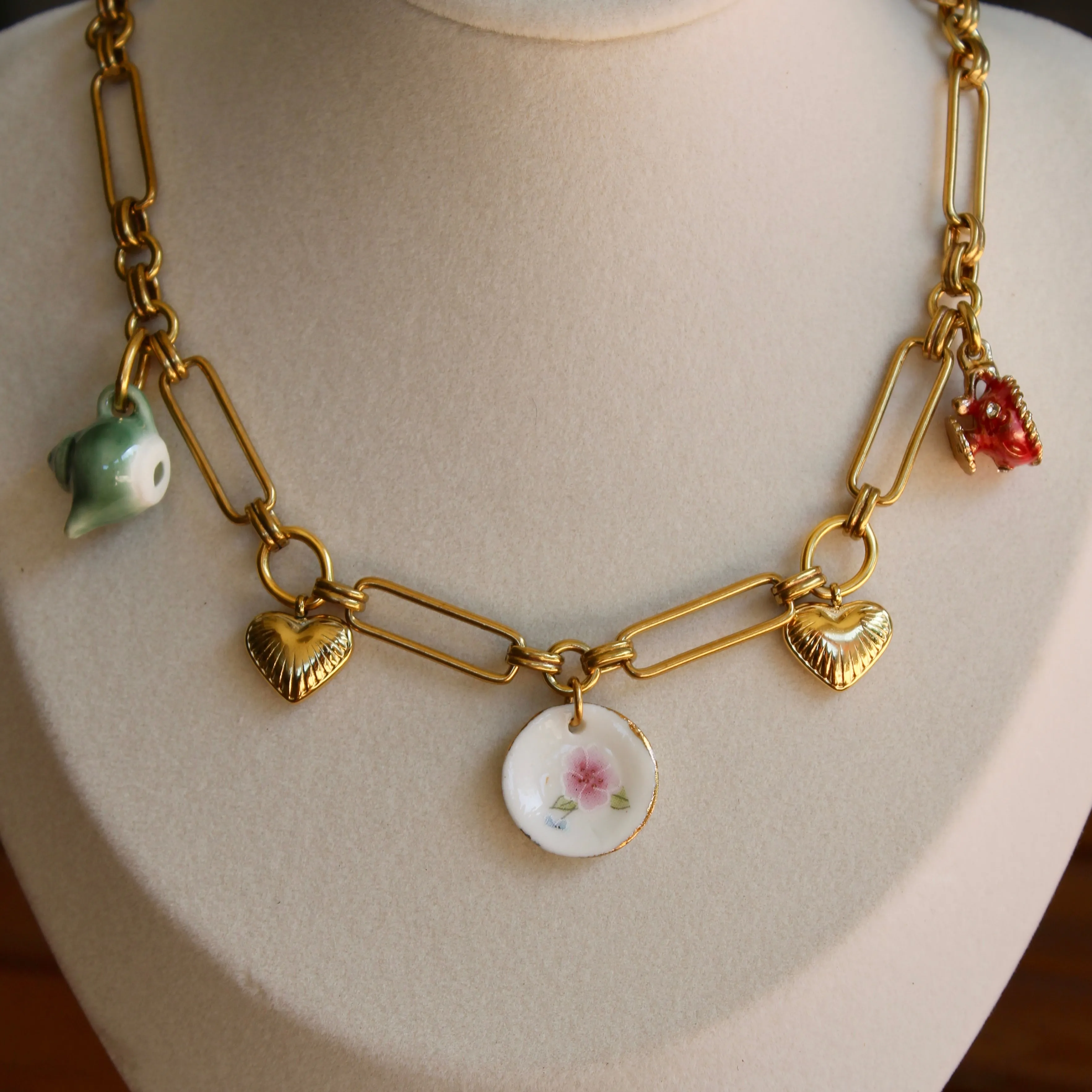 The Vintage Tea Party Charm Necklace