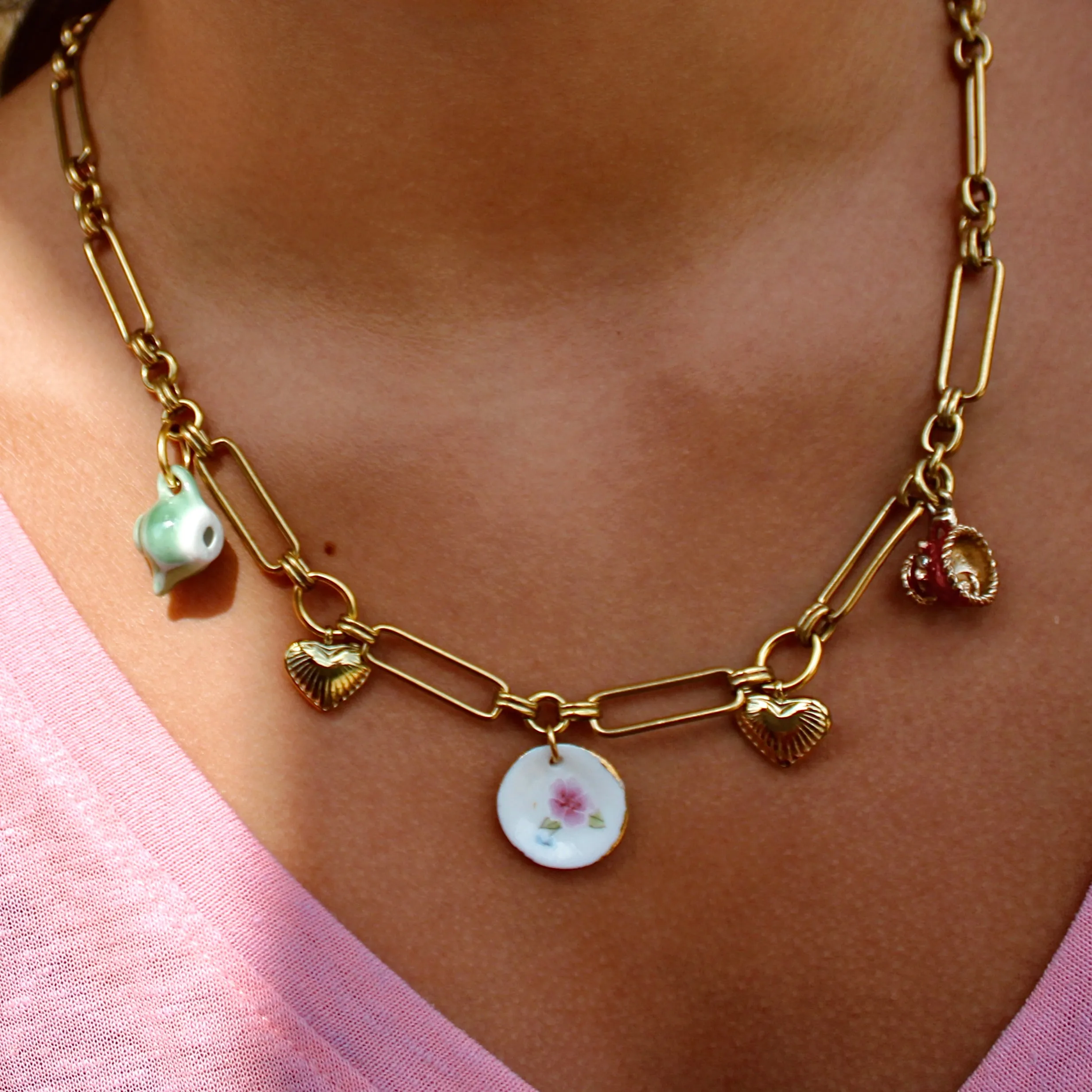 The Vintage Tea Party Charm Necklace