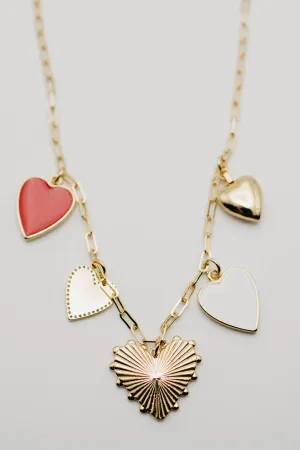The Xara Heart Charm Necklace