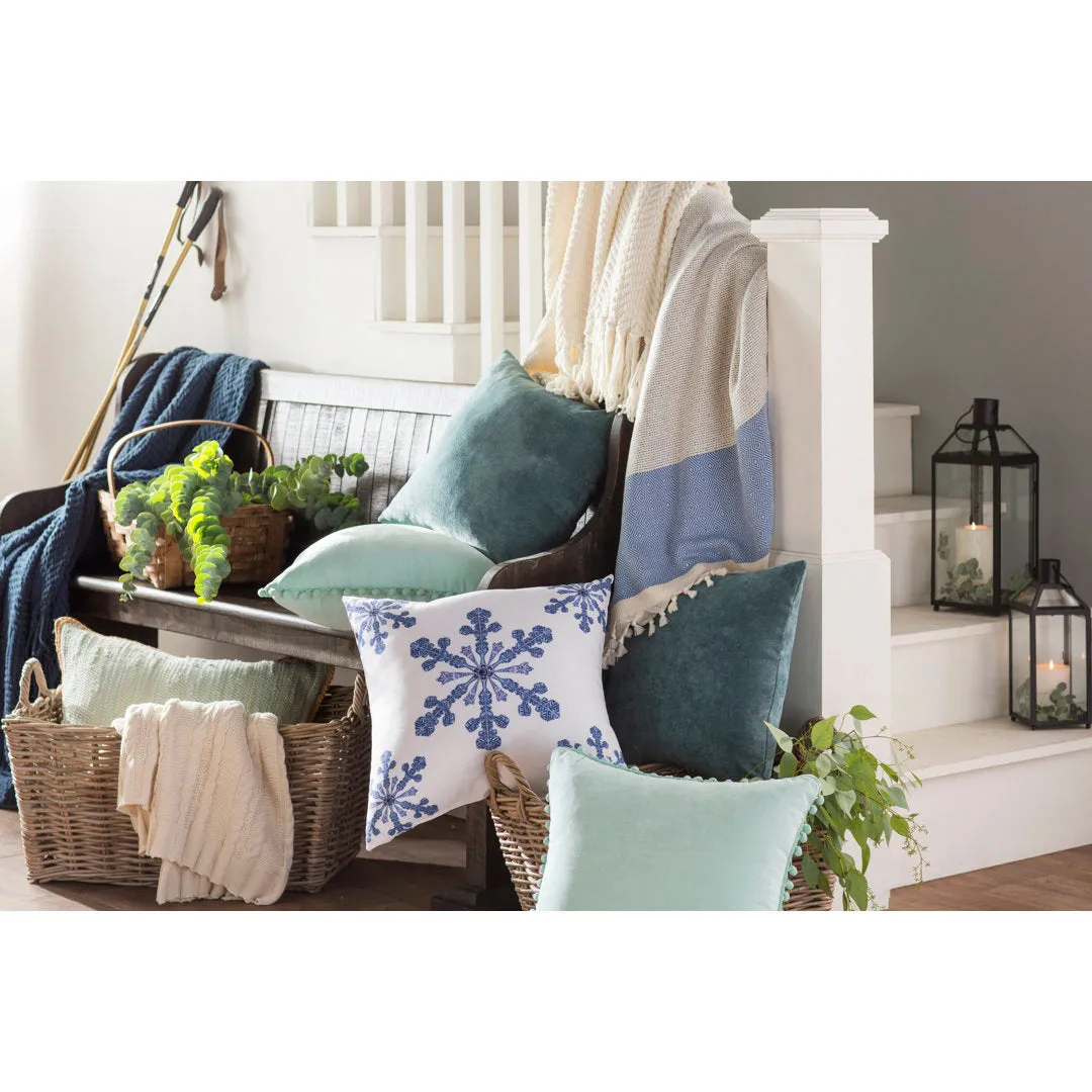 Throw Pillow Cover & Insert Mercury Row® Color: Lagoon Size: 16" x 16"