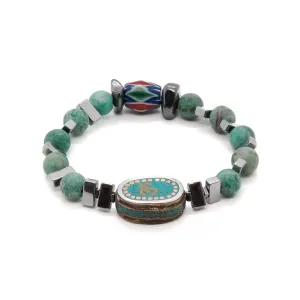 Tibetan Om Symbol Mystic Beaded Bracelet