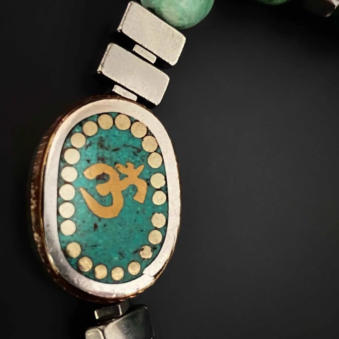 Tibetan Om Symbol Mystic Beaded Bracelet