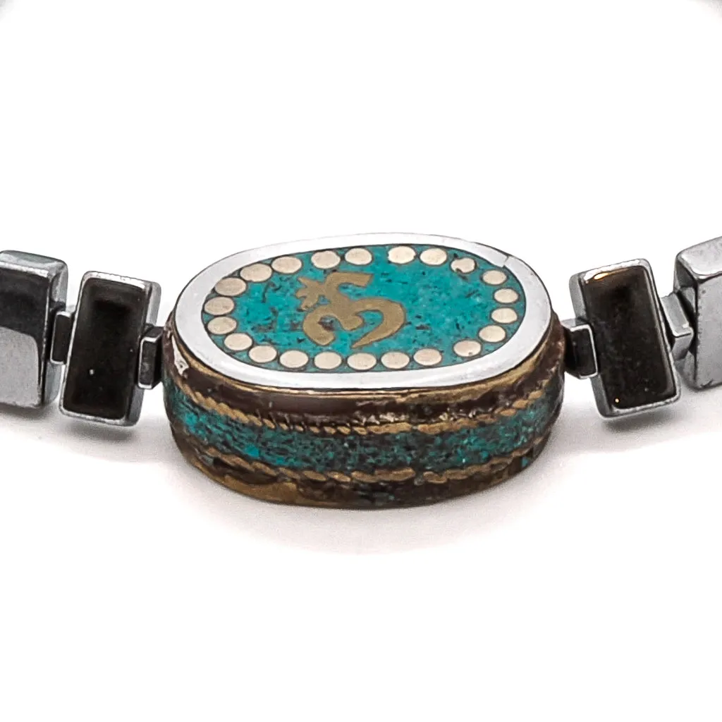 Tibetan Om Symbol Mystic Beaded Bracelet