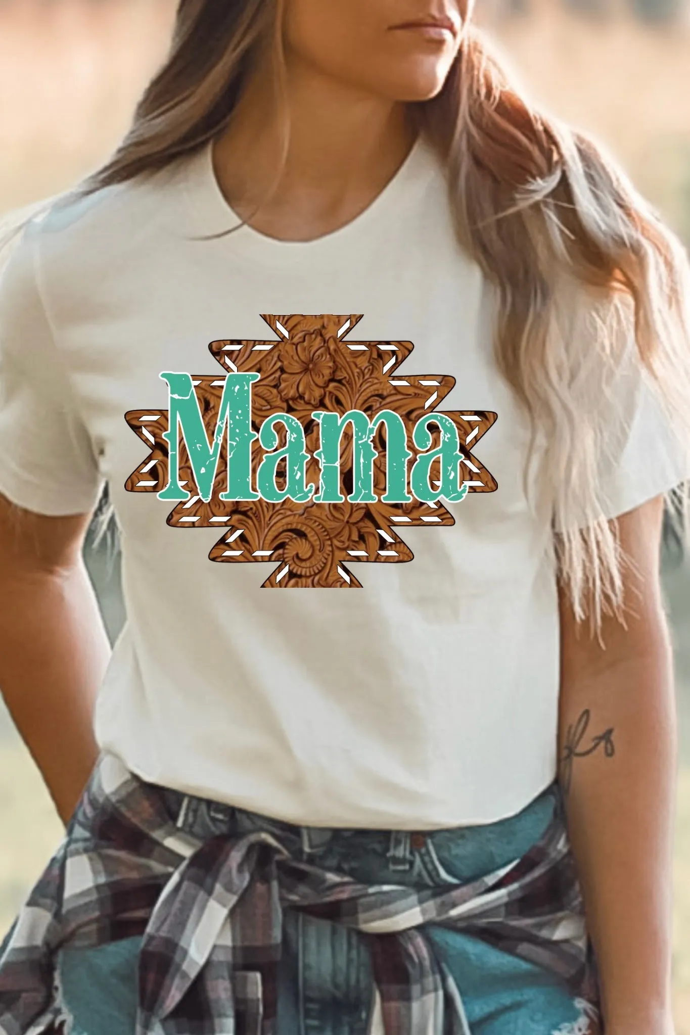 Tooled Aztec Mama (Multiple Colors)