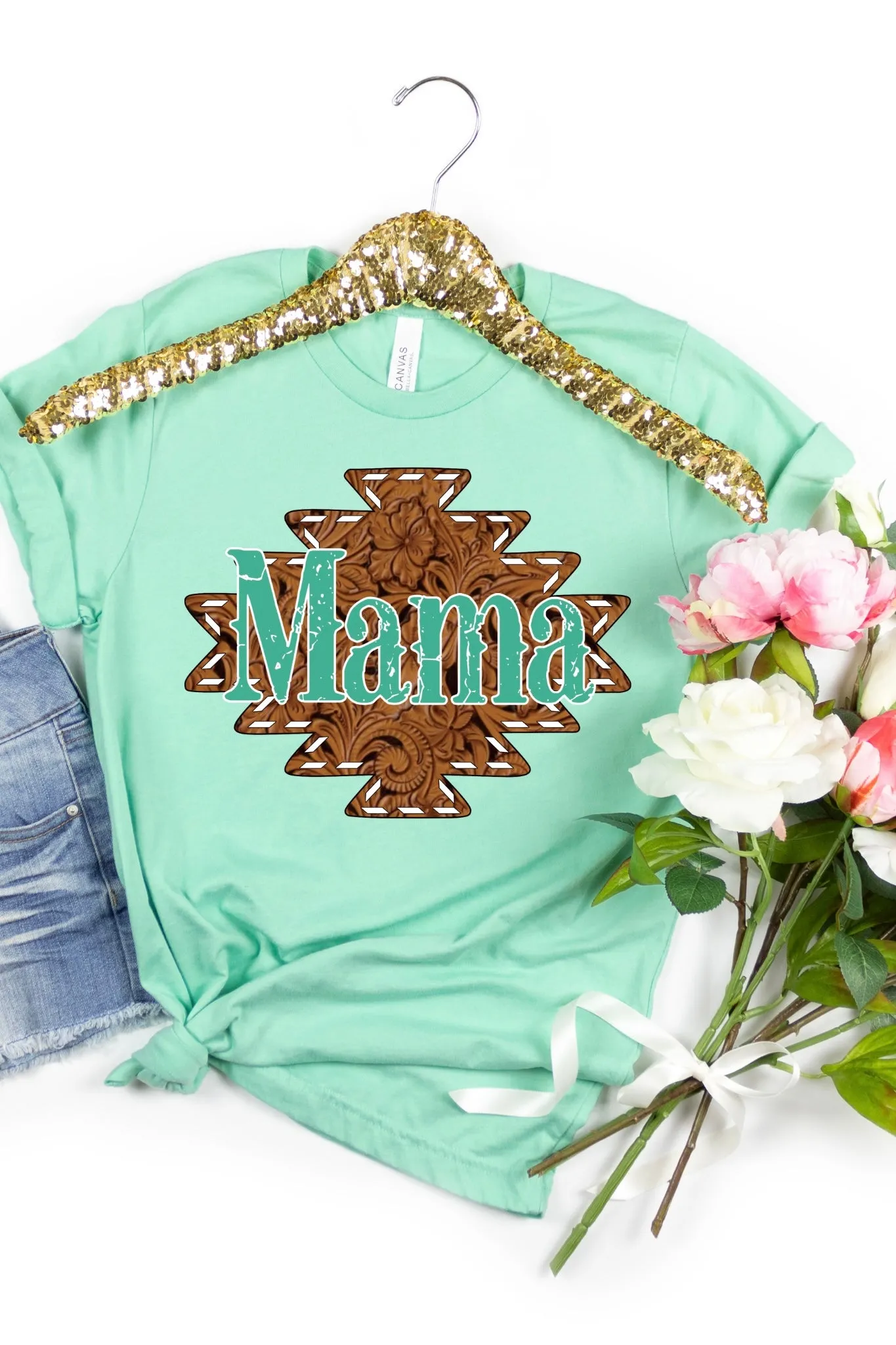Tooled Aztec Mama (Multiple Colors)
