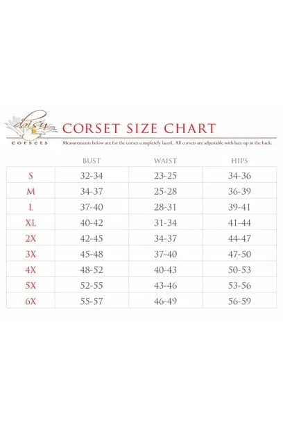 Top Drawer Fuchsia Holo Steel Boned Over Bust Corset