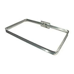 Trash Bag Holder - Junior - Wall Mount - 10.75 x 10 in - Aluminum - Natural - Kitchen Bags - Each