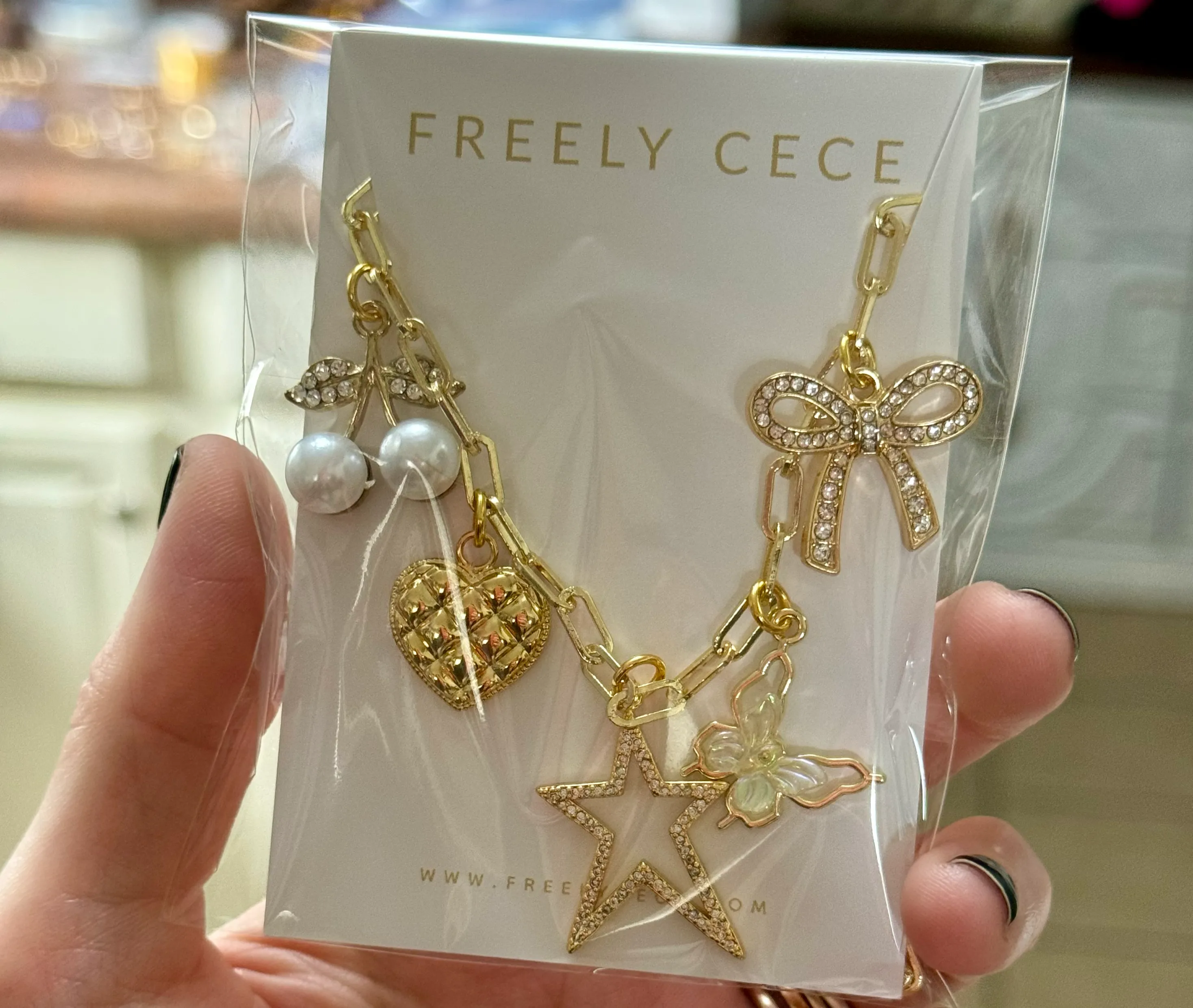 Trendy Everyday Gold Charm Necklace