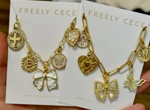 Trendy Everyday Gold Charm Necklace