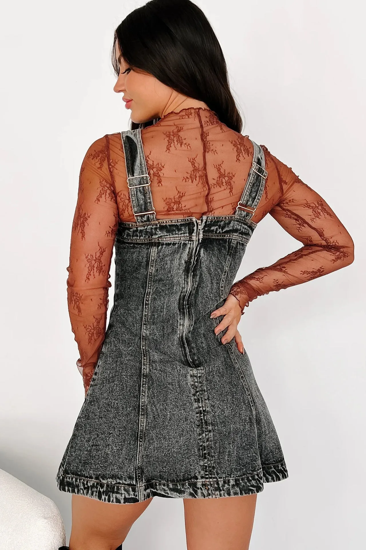 Trendy Strap Denim Dress for Effortless Street Style
