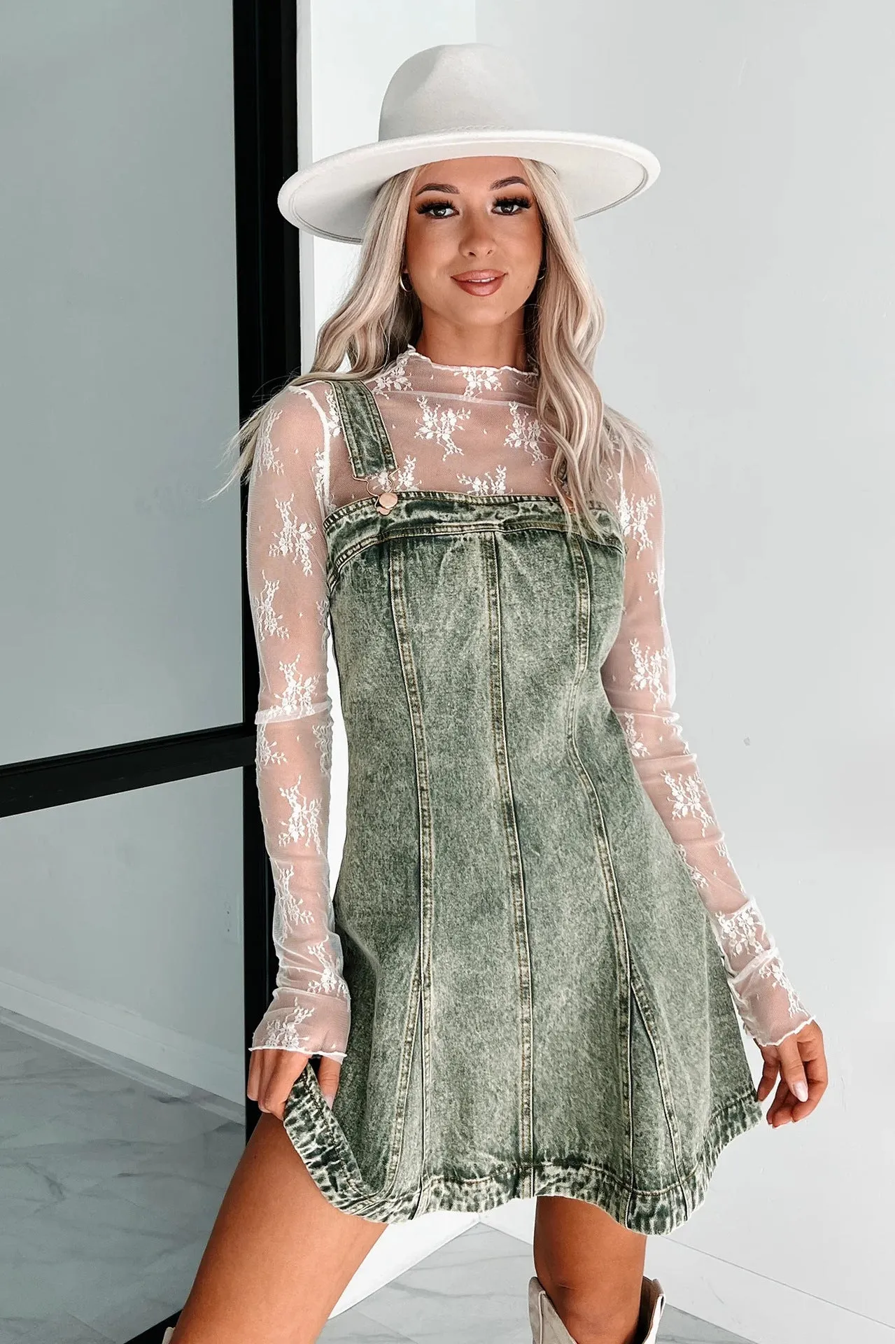 Trendy Strap Denim Dress for Effortless Street Style